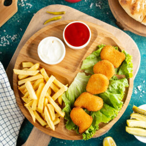 Chicken Nuggets and Chips